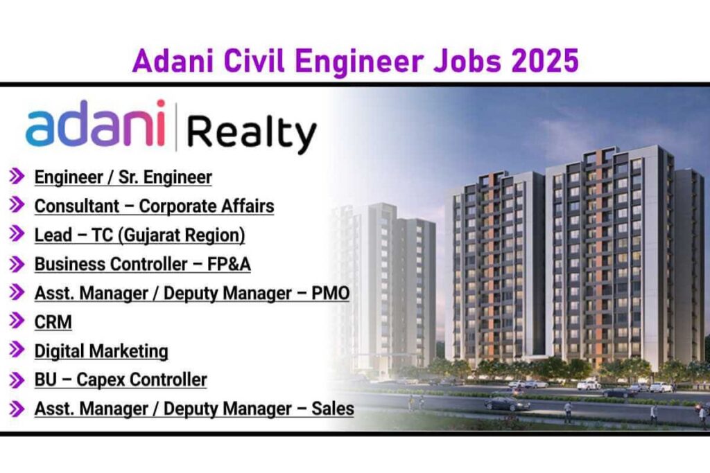 Adani Civil Engineer Jobs