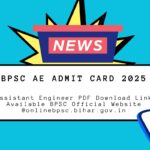 BPSC AE Admit Card 2025