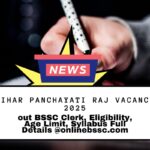 Bihar Panchayati Raj Vacancy 2025