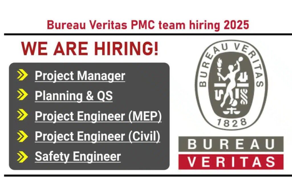 Bureau Veritas PMC team hiring 2025