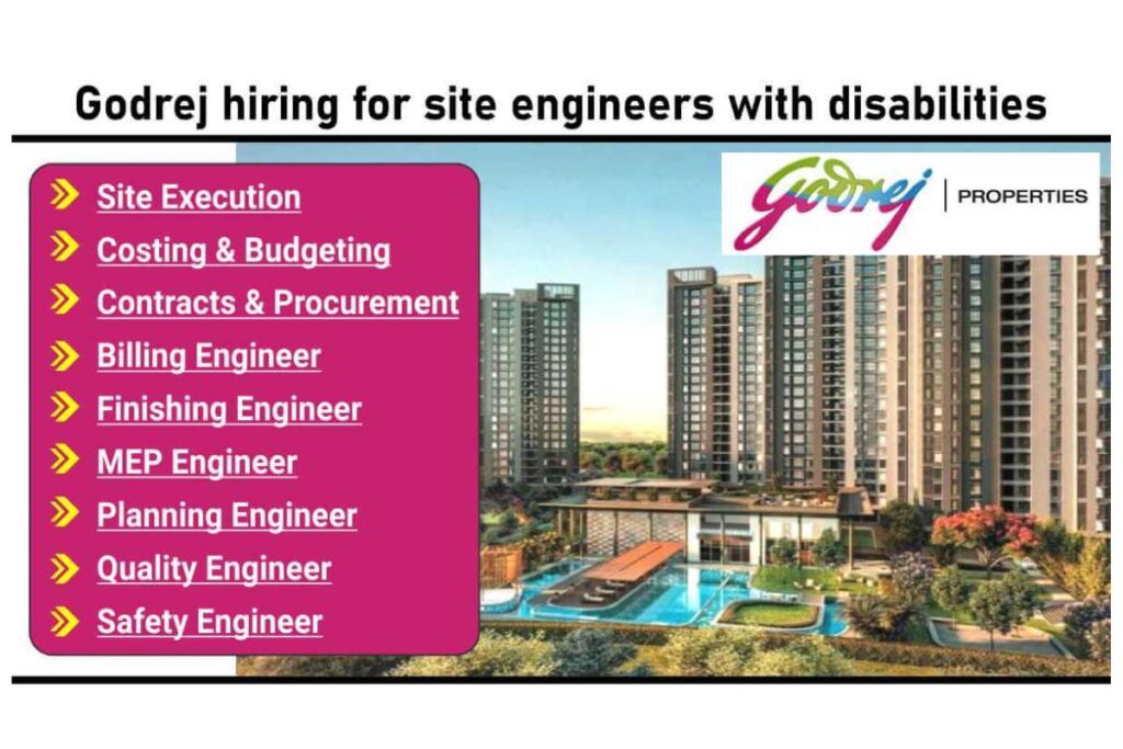 Godrej hiring for site engineers