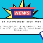 IB Recruitment 2025 ACIO