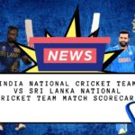 India National Cricket Team vs Sri Lanka National Cricket Team Match Scorecard