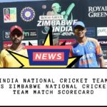 India National Cricket Team vs Zimbabwe National Cricket Team Match Scorecard