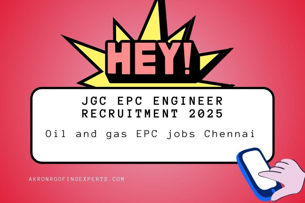 JGC EPC engineer recruitment 2025