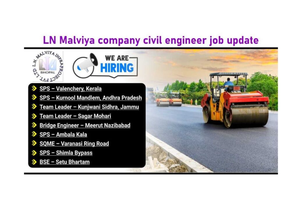 LN Malviya company civil engineer job