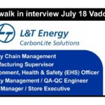 L&T walk in interview