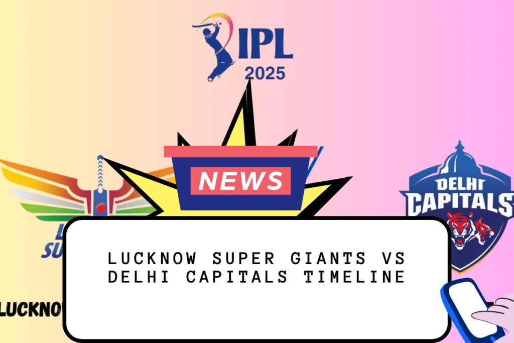 Lucknow Super Giants Vs Delhi Capitals Timeline