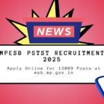 MPESB PSTST Recruitment 2025