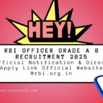 RBI Officer Grade A B Recruitment 2025