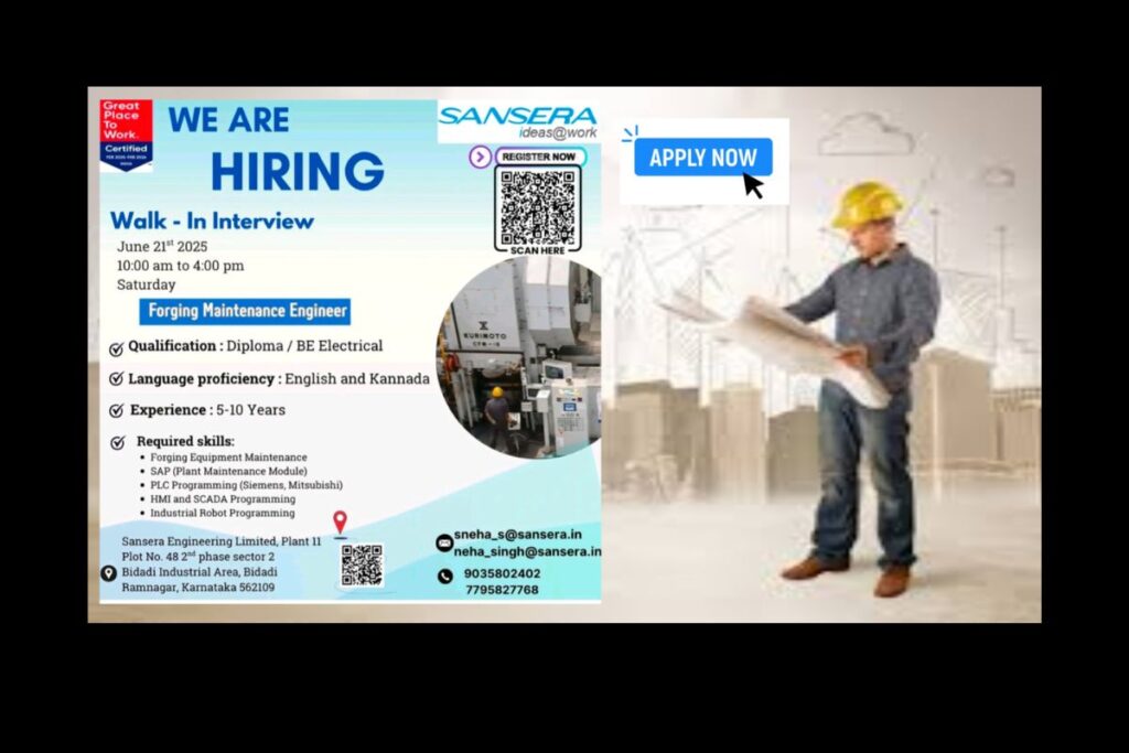 Sansera Engineering Walk-In 2025