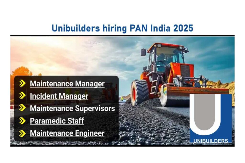 Unibuilders hiring PAN India 2025