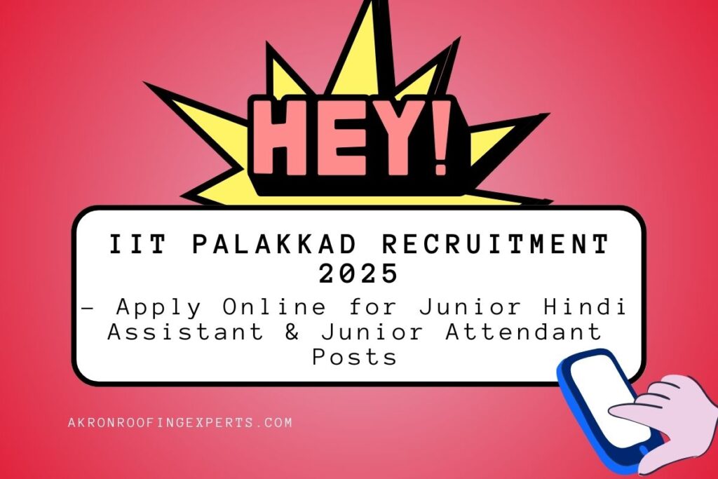 iit palakkad recruitment 2025