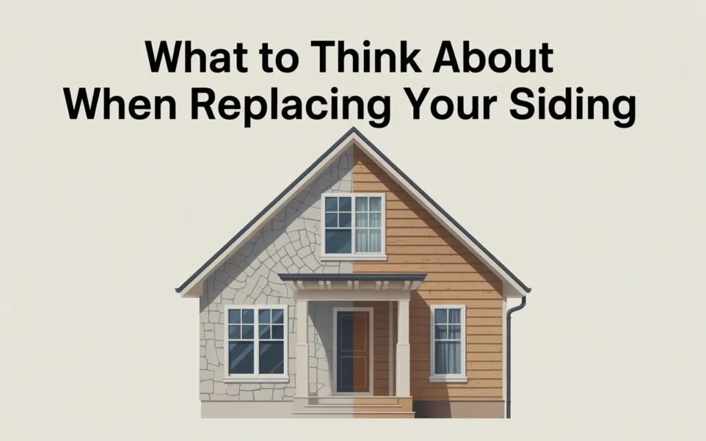 When Replacing Your Siding