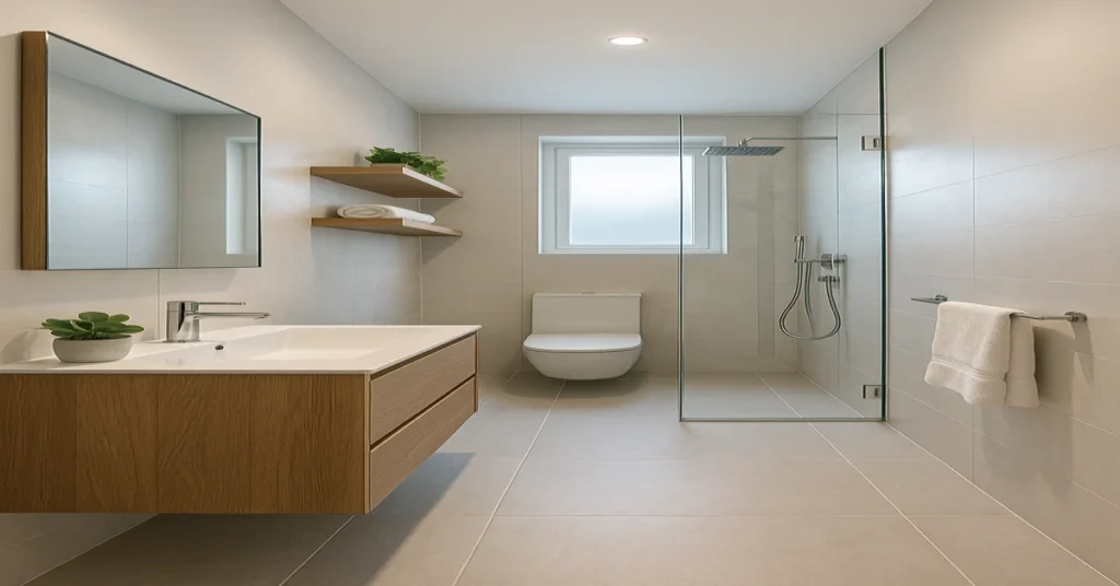 22 Genius Narrow Small Bathroom Layouts to Maximize Space
