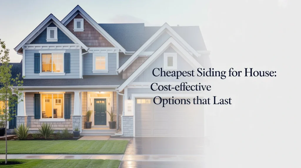 Cheapest Siding for House: Cost-Effective Options That Last ⭐