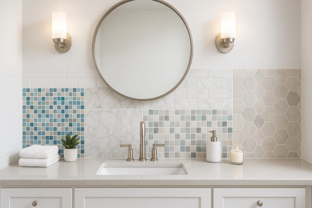 ⭐ Stylish Bathroom Backsplash Tile Ideas for Every Budget
