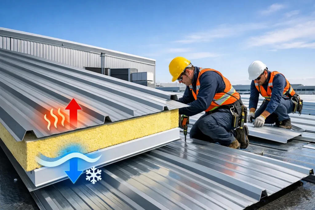 Puf Sandwich Roof Panel: Insulated Roofing for Modern Buildings